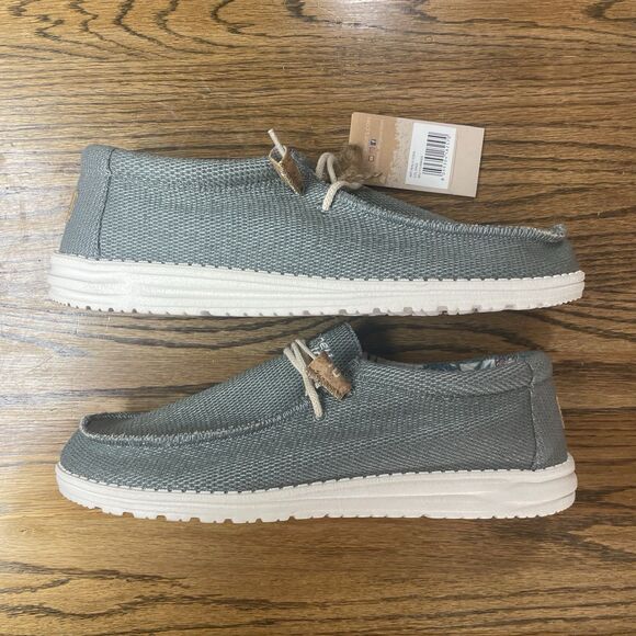 Hey Dude Wally Eden Sage Mens Shoes Green White Size 12 NEW - Picture 2 of 7